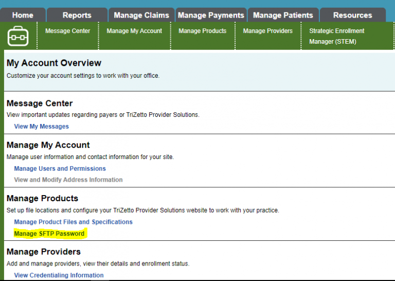 changing-your-trizetto-sftp-password